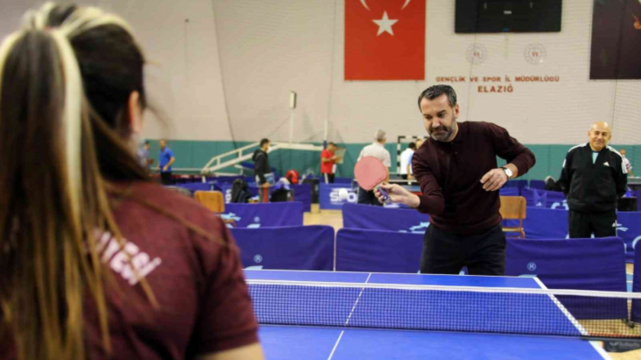 Elazığ Belediyesi masa tenisi turnuvasında sona gelindi