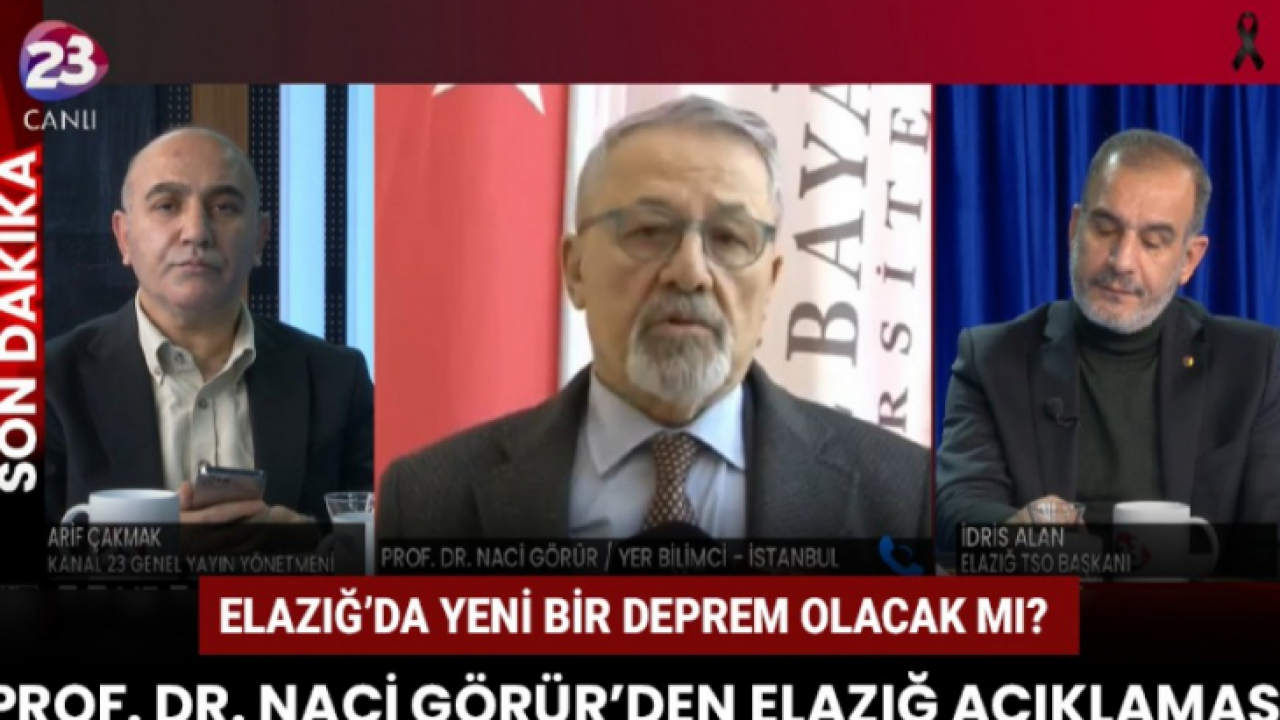 Prof. Dr. Naci Görür'den Elazığ Açıklaması